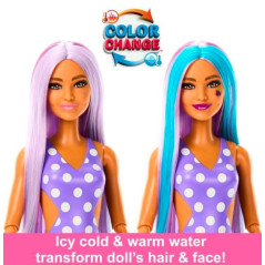 Barbie Pop Reveal-docka med fruktig saft, lila