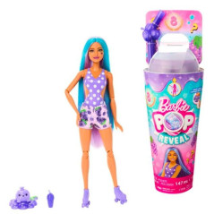 Barbie Pop Reveal-docka med fruktig saft, lila