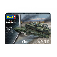 Modell i plast av Churchill A.V.R.E 176