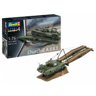 Modell i plast av Churchill A.V.R.E 176