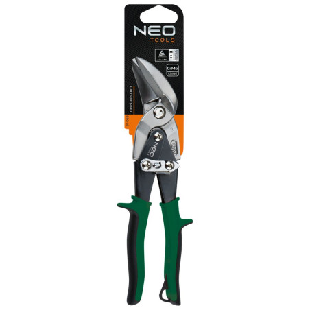 Sax för plåt 240 mm, vänsterbockad