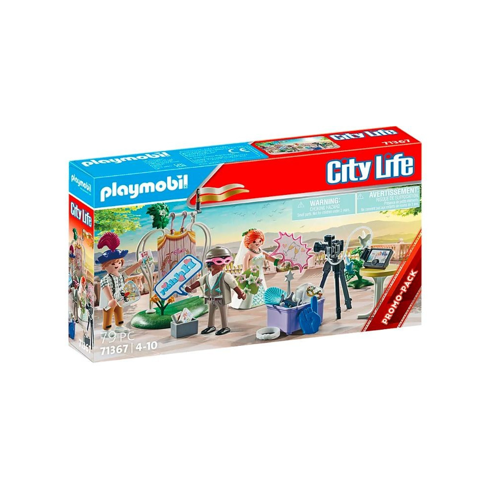 Set med city life-figurer 71367 Bröllopsfotobås Set med city life-figurer 71367 Bröllopsfotobås