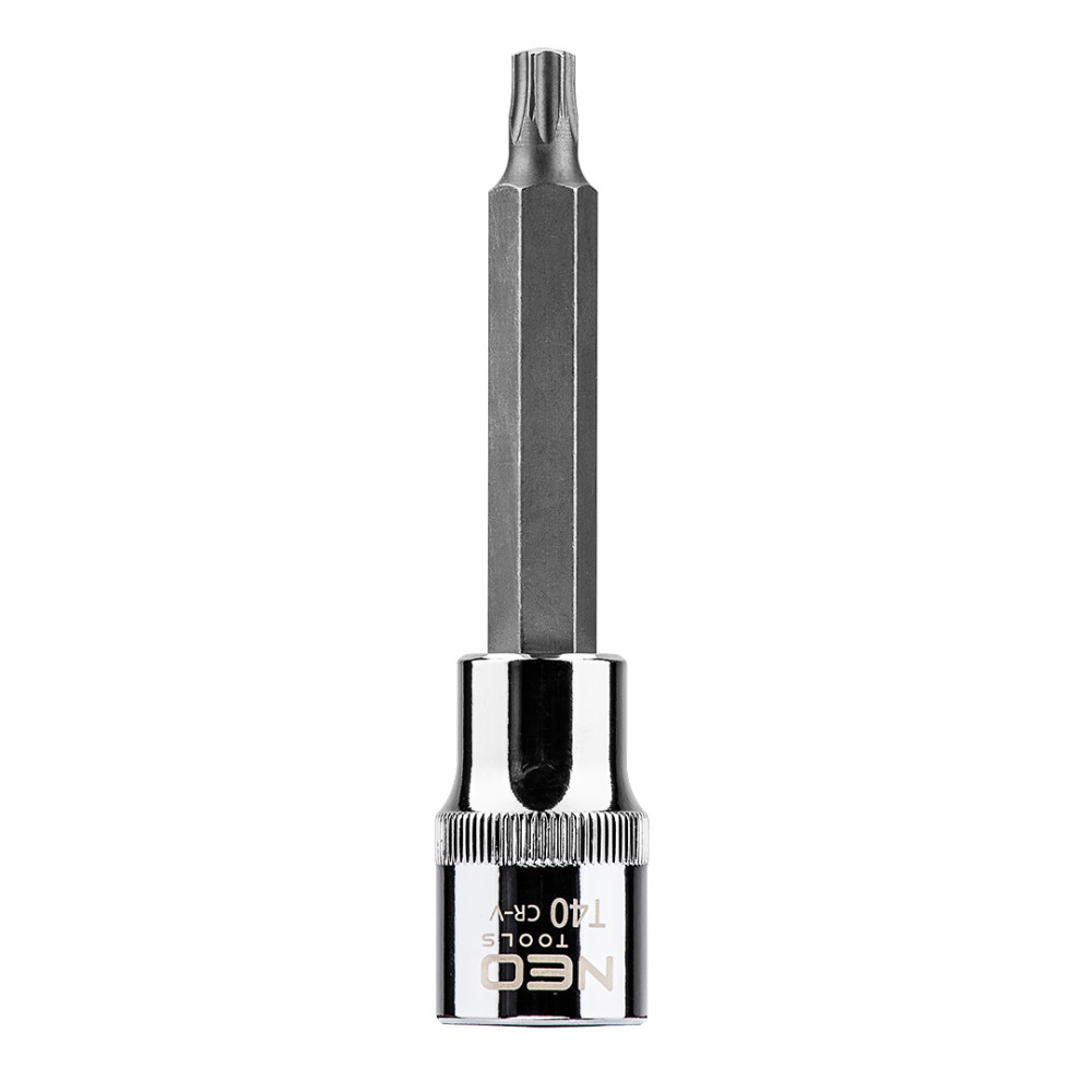 Torx-spets för 1/2-tums fäste, T40 x 100 mm.