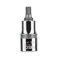 Końcówka sześciokątna na nasadce 1/2', H6 x 55 mm