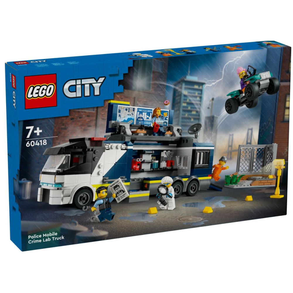Klocki city 60418 policyjna ciężarówka z laboratorium kryminalnym