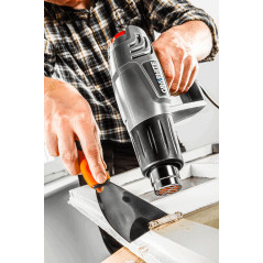 Opalarka 2000W, temperaturområde: I: 25?C, II: 350?C, III: 550?C, väska