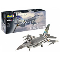 Modell av plastflygplan 50-årsjubileum f-16 falk 132