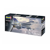 Modell av plastflygplan 50-årsjubileum f-16 falk 132