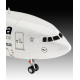 Modell av en plastflygplan Airbus A330-300 Lufthansa 1:144