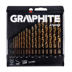 Borrsatser för metall HSS-Co 1,0-10,0 mm, 19 delar.