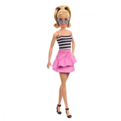 Barbie Fashionistas docka med topp i svartvita ränder