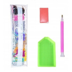 Diamantmosaik - röd bil