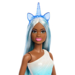 Barbie docka enhörning, blå klänning | HandlaSmidigt.se