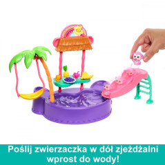 Enchantimals tropiska poolset + apa docka | HandlaSmidigt.se