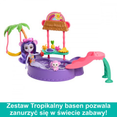 Enchantimals tropiska poolset + apa docka | HandlaSmidigt.se