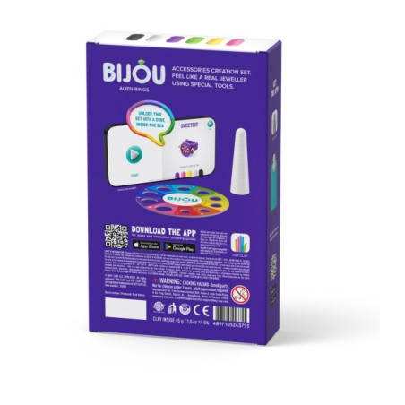 Plastilina hey clay bijou alien ringar