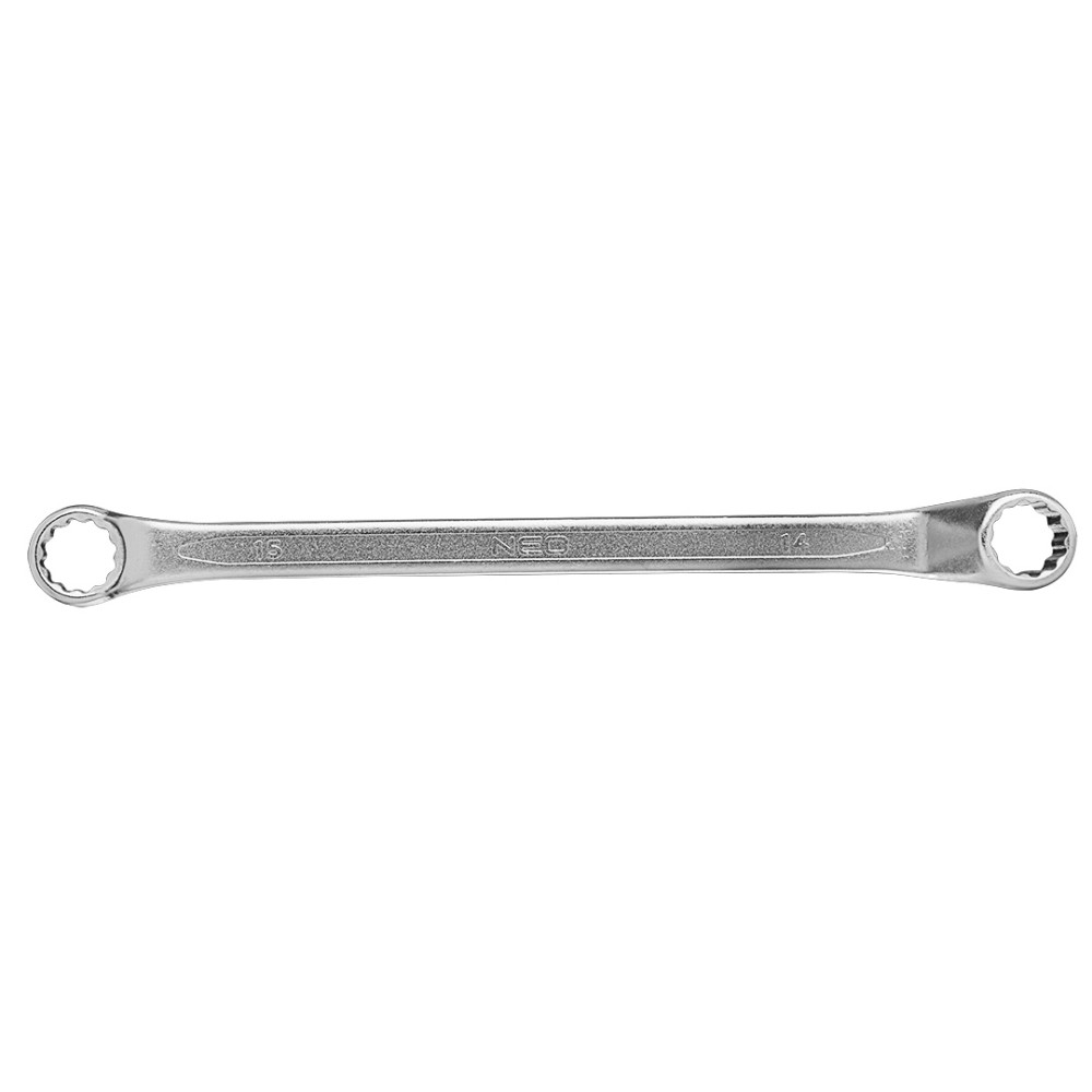 Klucz oczkowy odgięty 14 x 15 mm Klucz oczkowy odgięty 14 x 15 mm