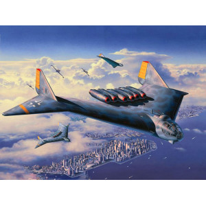 Modell av plastflygplan P-serien Arado Ar E.555 1/72
