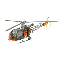 Modell av plasthelikopter Alouette II 132