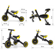 Cykel 3-i-1 Optimus Black