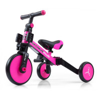 Rowerek ride on - bike 4w1 optimus plus pink