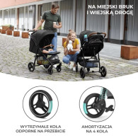 Stor barnvagn grande plus grå