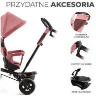 Trehjuling Aveo i rosapink.