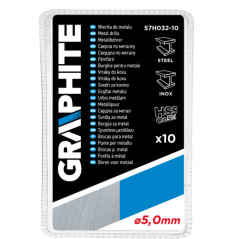 Borrsatser för metall HSS-Co 5,0 mm, 10 st.