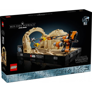 Klocki star wars 75380 diorama wyścig ścigaczy w mos espa