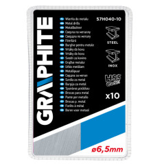 Borrmaskiner för metall HSS-Co 6,5 mm, 10 st.