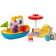 Klocki duplo 10432 peppa pig peppa i rejs łodzią