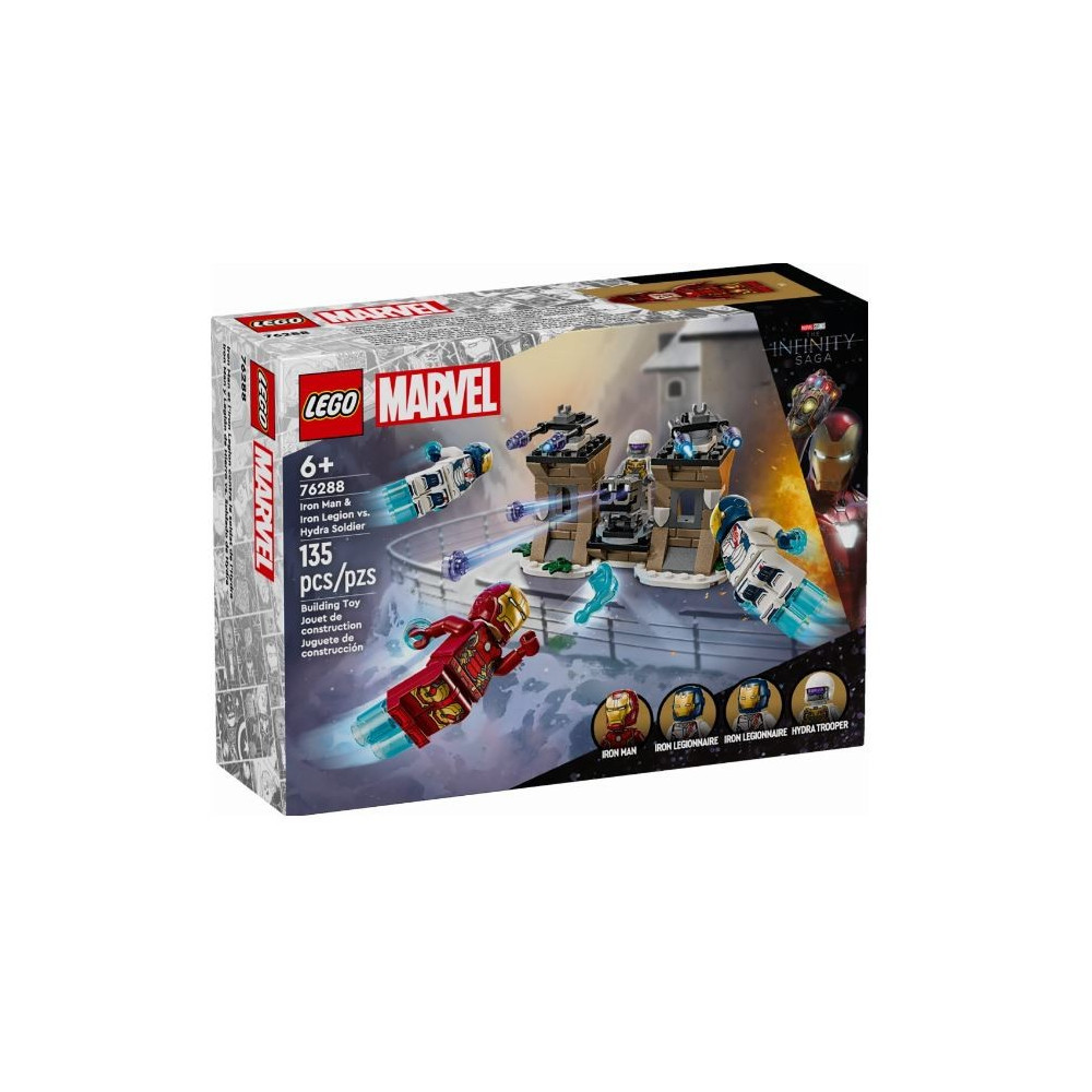 Klocki marvel super heroes 76288 iron man i iron legion kontra żołnierz hydry