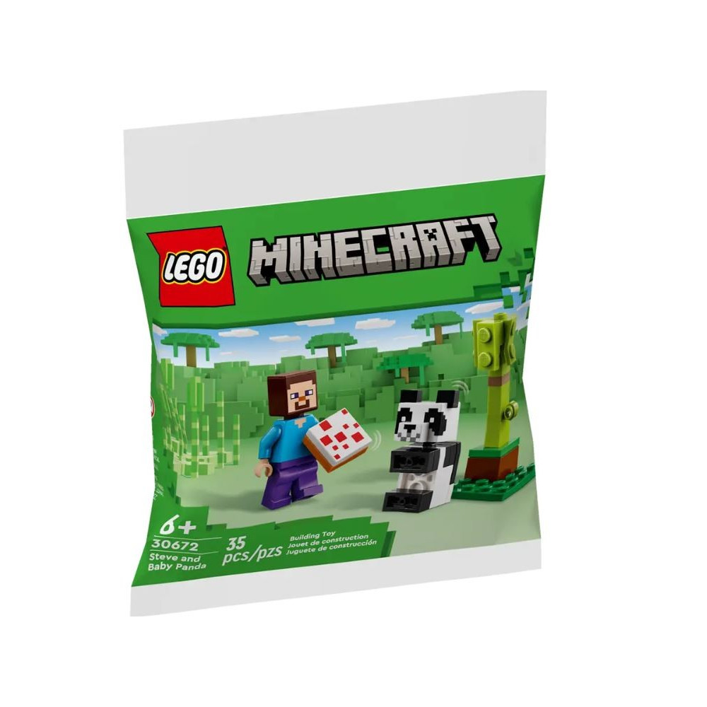 Block Minecraft 30672 Steve och liten panda