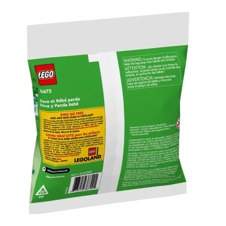 Block Minecraft 30672 Steve och liten panda