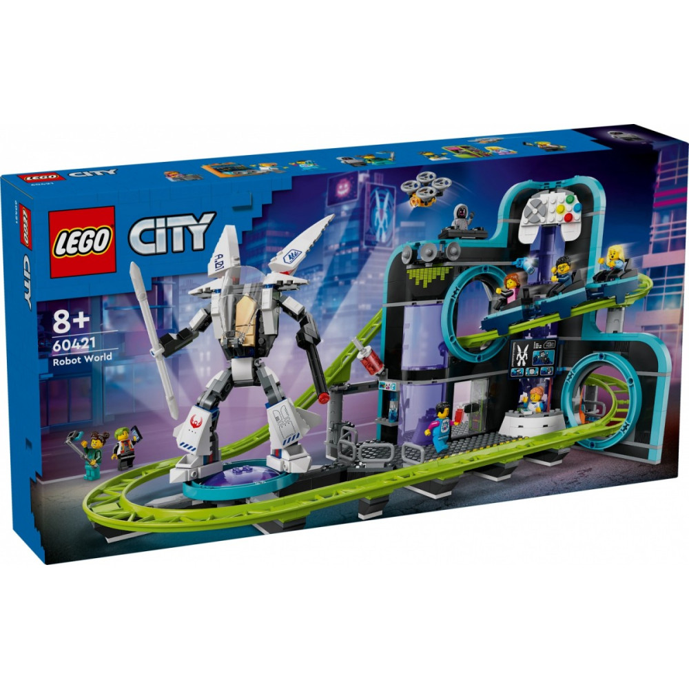 Klocki city 60421 park Świat robotów z rollercoasterem