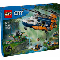 Klocki city 60437 helikopter badaczy dżungli w bazie