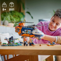Klocki city 60437 helikopter badaczy dżungli w bazie