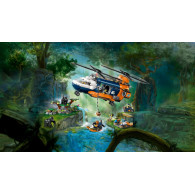 Klocki city 60437 helikopter badaczy dżungli w bazie