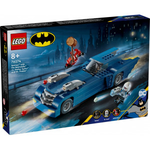 Klocki super heroes 76274 batman z batmobilem kontra harley quinn i mr. freeze