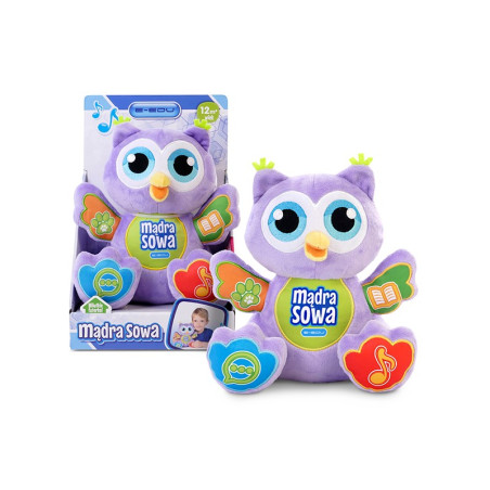 Interaktiv maskot klok uggla e-edu | HandlaSmidigt.se