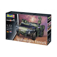 Modell av plastikspahwagen fennek 172