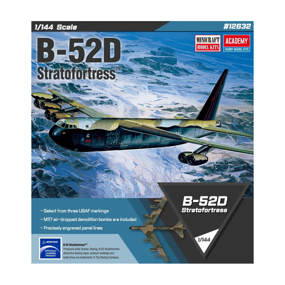 Modell av plast B-52D Stratofortress 1:144