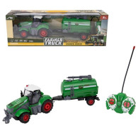 Traktor med tankbil