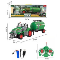 Traktor med tankbil