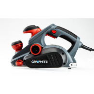 Hobel 850W, strupningsdjup 3 mm, strupningsbredd 82 mm.