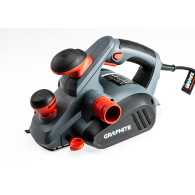 Hobel 850W, strupningsdjup 3 mm, strupningsbredd 82 mm.