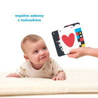 Bok med kontraster på snöre 0m+