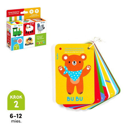 Bok med kontraster på snöre 6m+