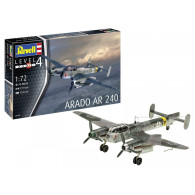 Modell av plastflygplanet Arado Ar-240 i skala 1:72