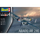 Modell av plastflygplanet Arado Ar-240 i skala 1:72